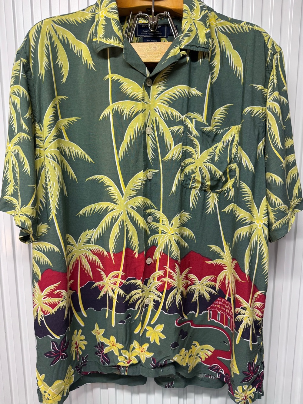 Vintage 90’s Polo Ralph Lauren Hawaiian Shirt size XL read
